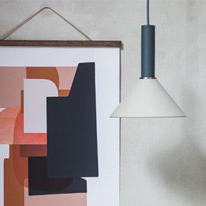 LAMPENSCHIRM - cone shade, grey