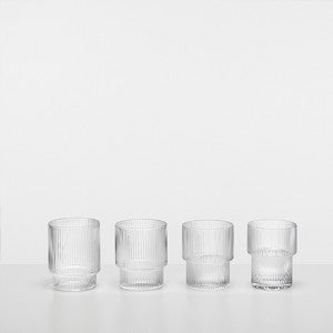 GLAS -  "Ripple Glasses" Set of 4 von fermLiving