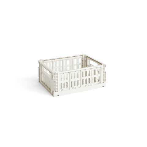 HAY - Klappboxen Colour Crate M - OFF WHITE - von Hay