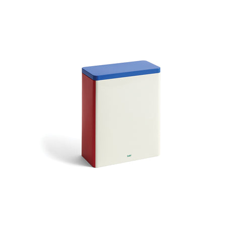 AUFBEWAHRUNG - Box Tin Container X-Large Offwhite Blue Red von HAY