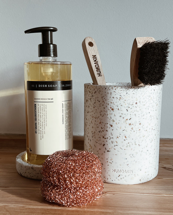Humdakin Terrazzo Kitchen Soap & Brush Holder